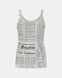 John Galliano Newspaper Print Tank Top